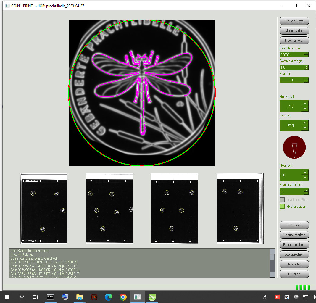 Screenshot Ausrichtung Druckmotiv